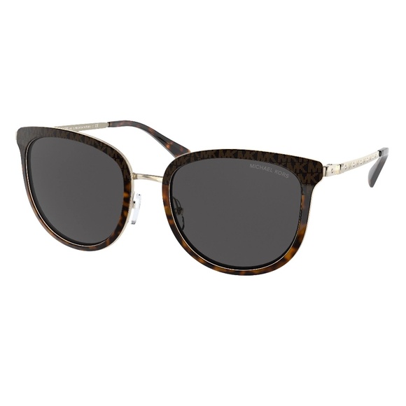 New in Case Original MICHAEL KORS Adrianna Bright Round Sunglasses MK1099B Gold - Picture 1 of 14